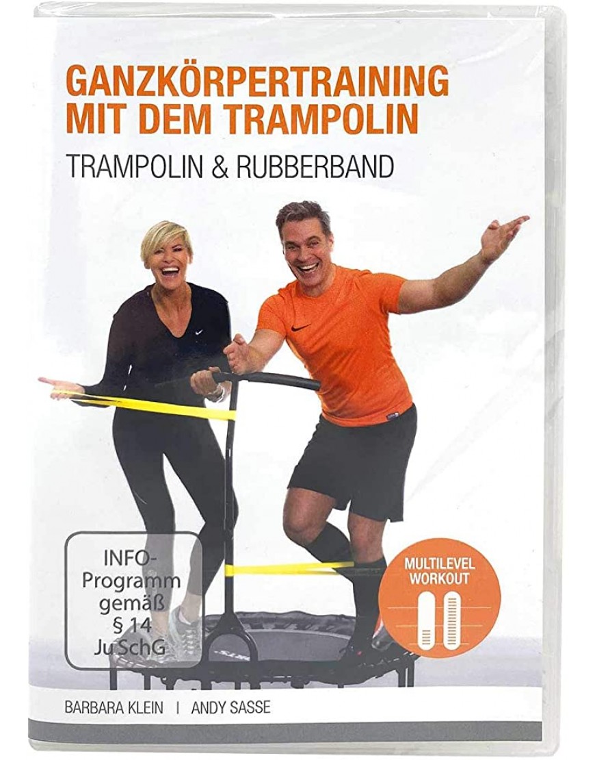 FLEXI-SPORTS® DVD Ganzkörpertraining mit dem Trampolin Trampolin & Rubberband Sprache Deutsch Bildformat 16:9 2-Pal Laufzeit ca. 58 Minuten - BKPICM82