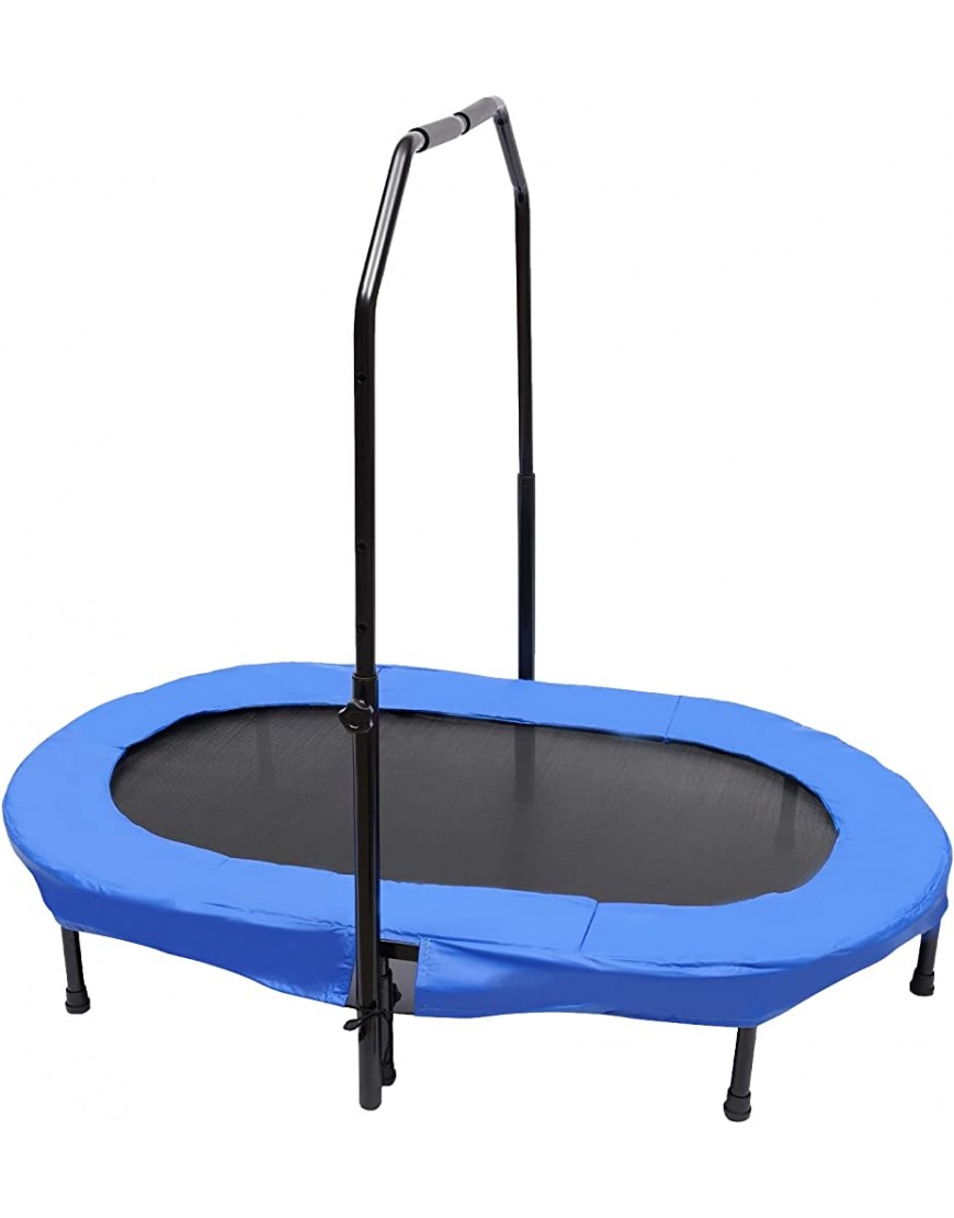 Kinder Trampolin Durchmesser Mini Jumping Trampolin Indoor klappbar Fitness für Outdoor Garten mit Verstellbarem Haltegriff Geeignet Kinder und Erwachsene Belastung Bis 100kg - BFCHTNN8