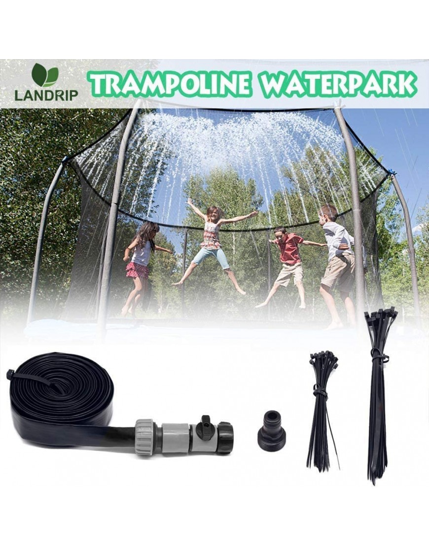 Landrip Trampolin Sprinkler Outdoor Trampolin Wasserpark Sprinkler Sommer für Sommer Wasserspaß - BJEZQHMK