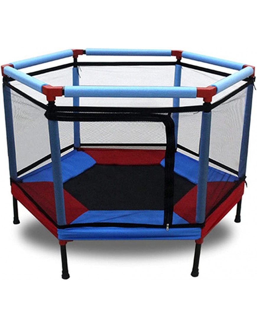 Minitrampolin Kindertrampolin Outdoor-Spielzeug Trampolin mit Zaun Kind Indoor Spielplatz Trampolin Kinderbett Trampoline Color : Blue Size : 95x45x87cm - BFTFL84H