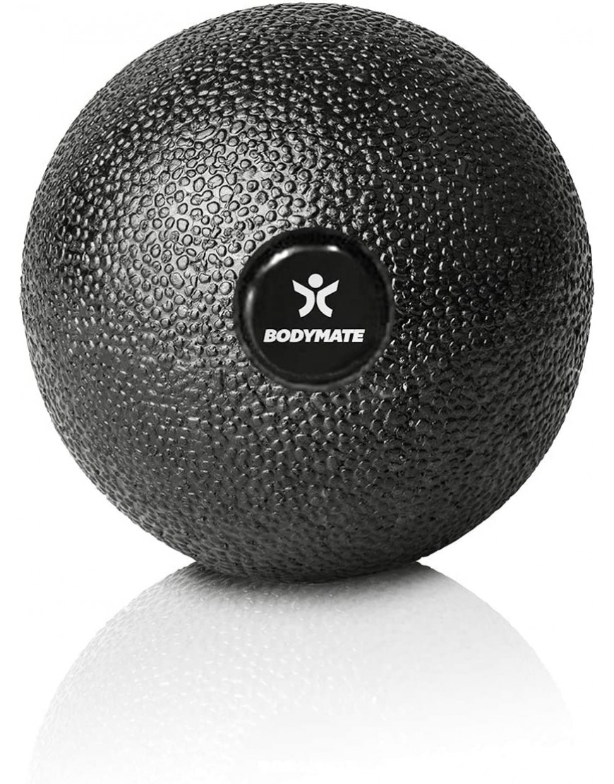 BODYMATE Set aus Faszien-Ball Durchmesser 8CM und Faszien-Duo-Ball 8x16cm Schwarz Selbstmassage-Ball für Faszientraining - B08DH98T9Z