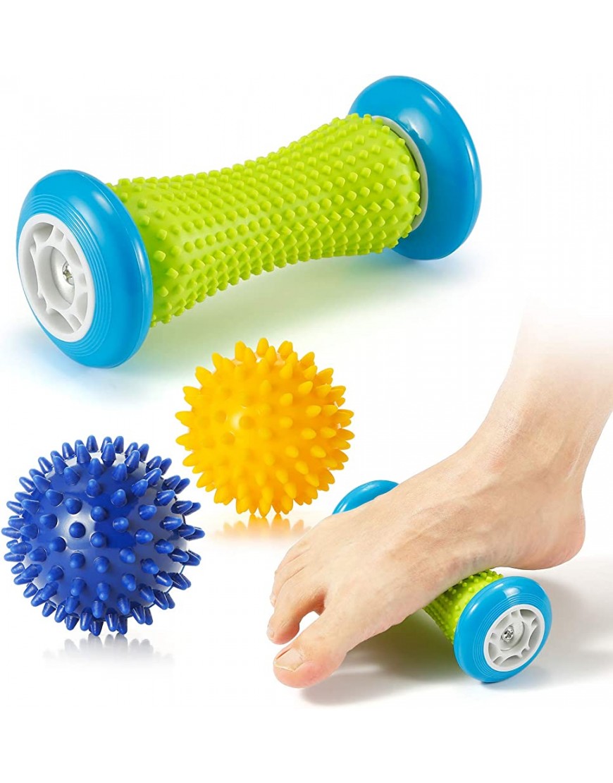 Fußmassage Igelball roller massageball für Plantarfasziitis Muskel Roller & Fußmassage Balls - B08S2YKLK1