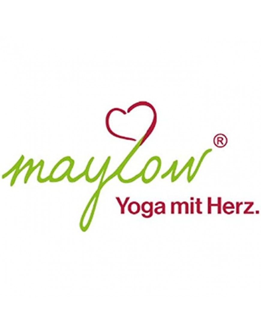 maylow Yoga mit Herz® Hochwertiges Yogakissen Shivaya Halbmond Bezug waschbar Innenkissen gefüllt mit Bio-Dinkelspelzen - BODKDV7V