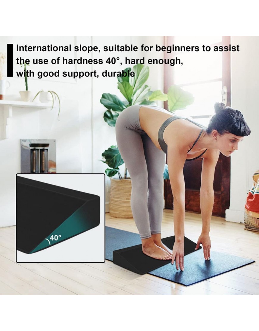 LTLCLZ Großes Eva Yoga Wedge Blocks Squat Slant Board Leichtes Unterstützendes Fußkreuzheben Kraftübung Pilates Geneigtes Board - BXKNCNNM