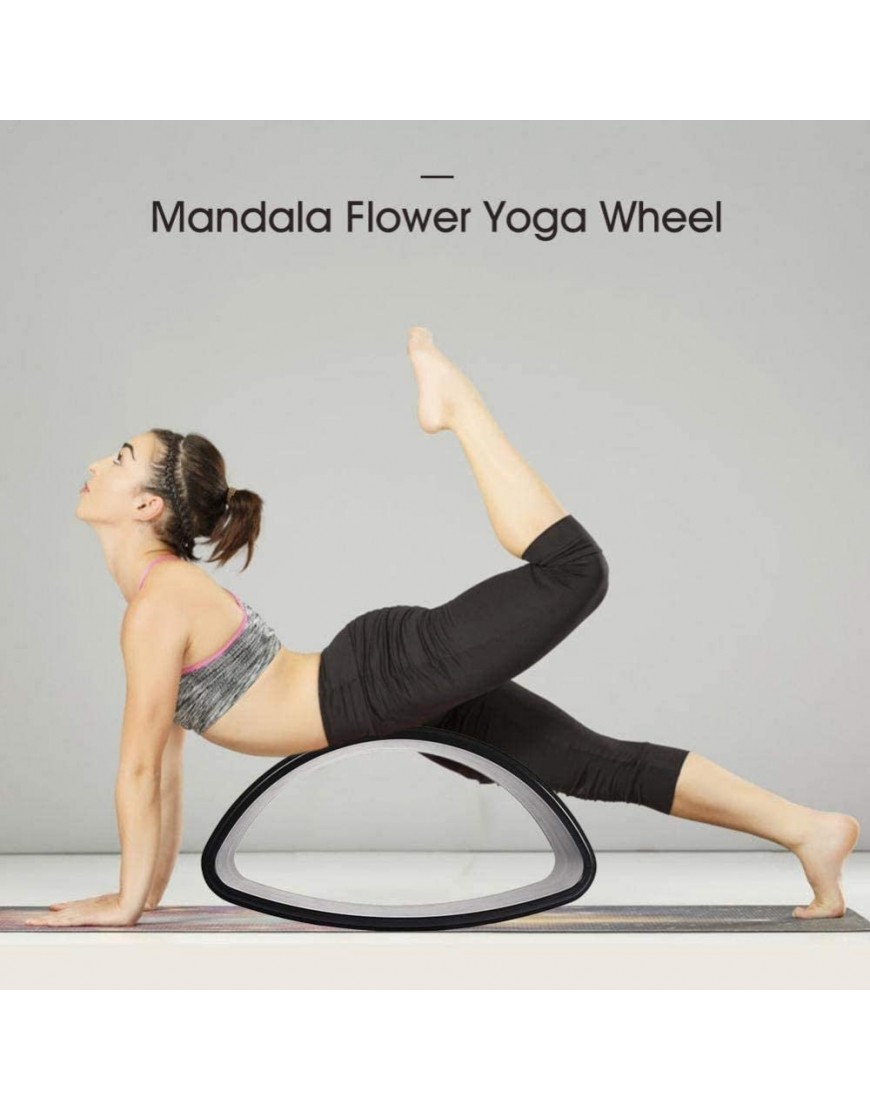 Yoga Rad Natürliches Holz Zum Dehnen Rutschfester Yoga Wheel Rolle Für Yoga Posen Dehnübung Rückbeugen Flexibilität Belastbarkeit Bis 200KG-B - BXZOZ27V