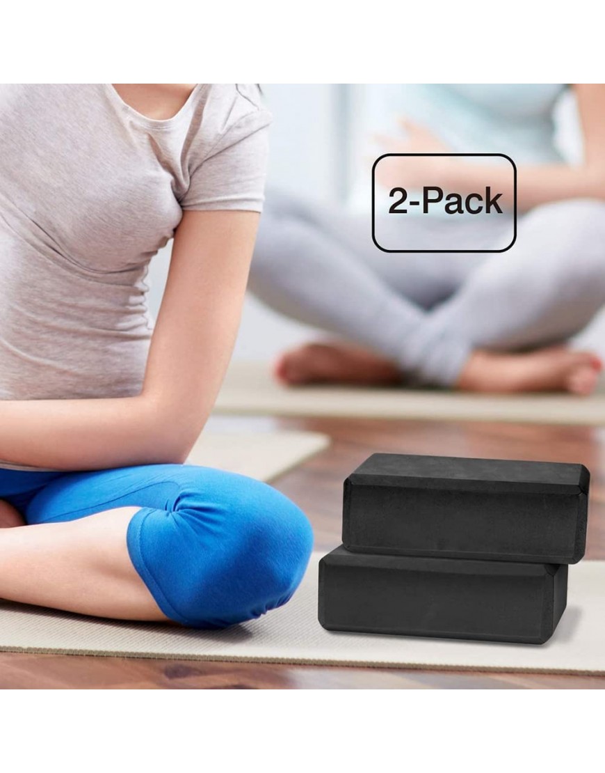 EUKKIC Yoga BlöCke 2 Pack,23X15X7,6Cm Yoga Block ÜBung Steine ​​Mit Hoher Dichte Aus Eva Schaum,Umwelt Freundlich und Leicht,Lila - BXBFJMVK