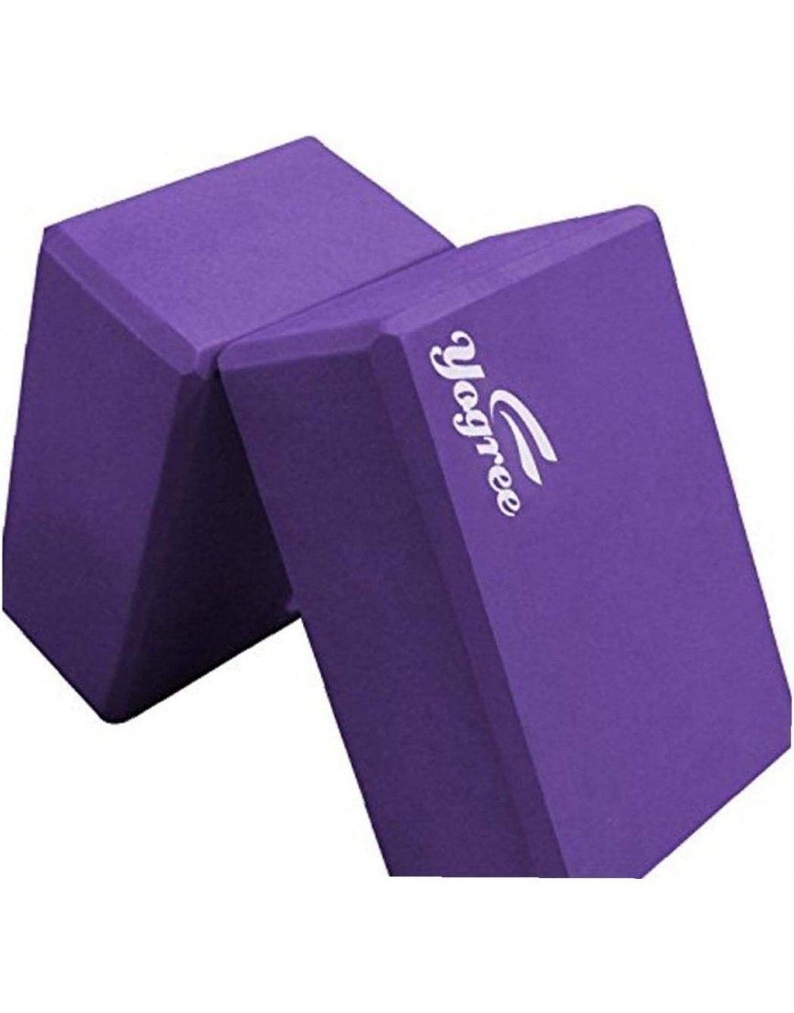 Eva-Schaum-Yoga-Block High Density Yoga-Übung Fitness Bricks Umweltfreundlich feuchtigkeitsfest Leichte Stabilität Gleichgewicht Unterstützung Yoga Lila 1PC - BPYSC76Q