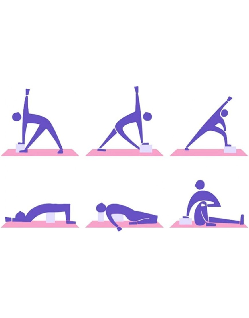 fatteryu Eva Yoga Block Training Körperformung Pilates Fitness Schaum Ziegel Stretching Aid Grau - BONVA7BM