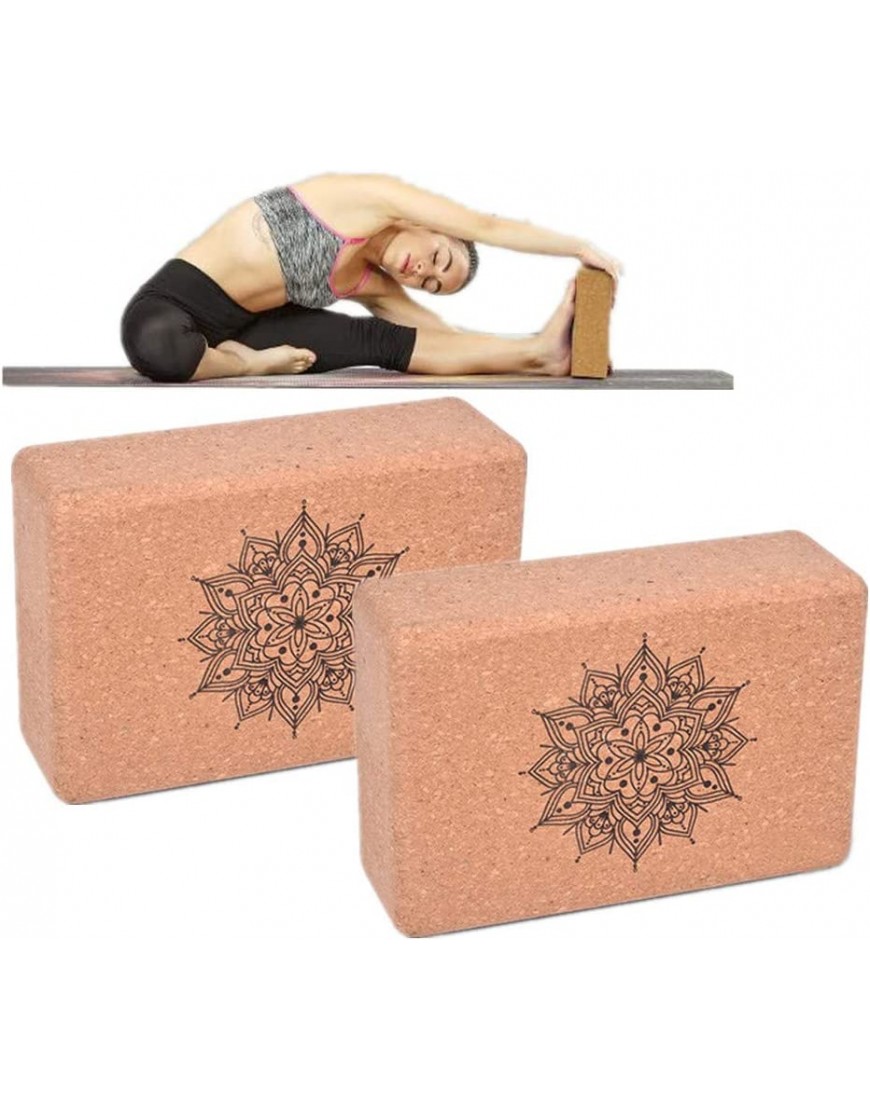 Gertok Yoga Blöcke Korkblock Pilates-Blöcke Yoga-Blöcke Yoga-Blöcke und Steine Yoga Block Set Schaumblock mit hoher Dichte Yoga Set Schaumblöcke - BVNIEEE5
