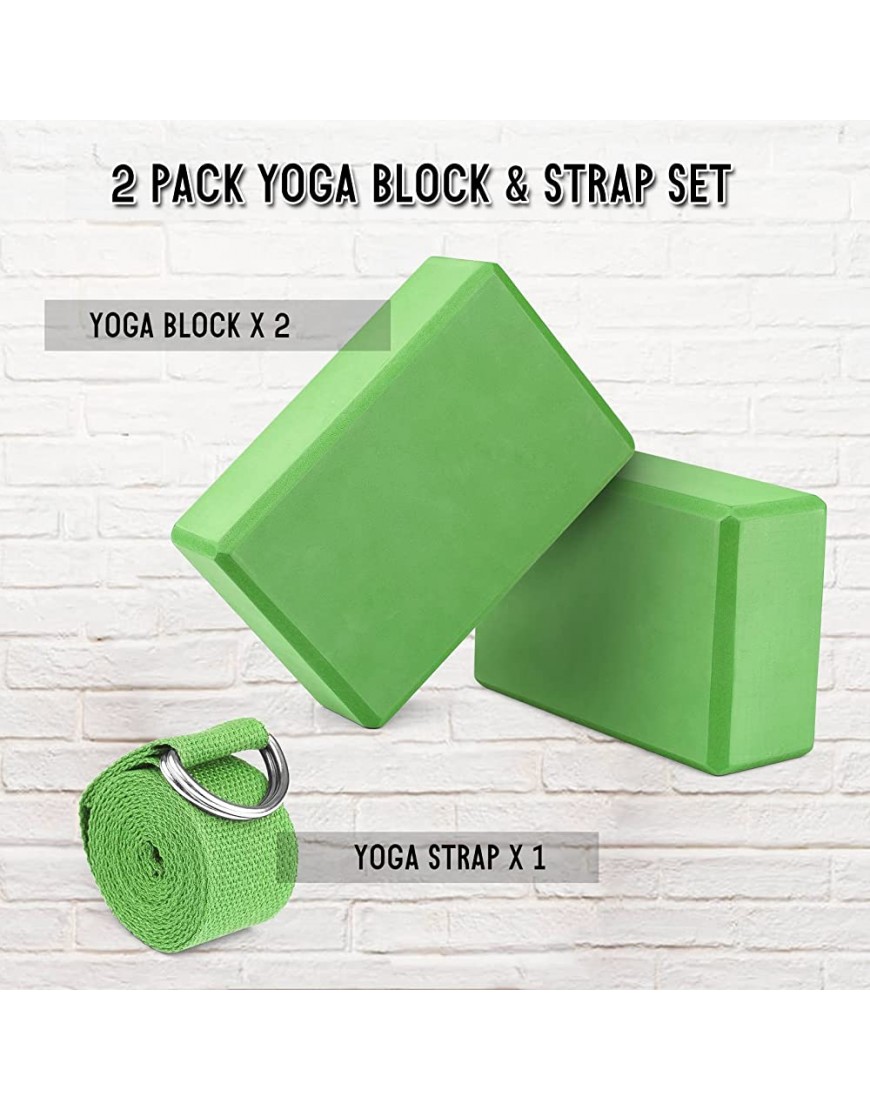 Lixada 1PCS 2PCS Eva Yoga blockiert Latex-freie rutschfeste Oberfläche für Yoga-Pilates-Meditation - BAXHKA3A
