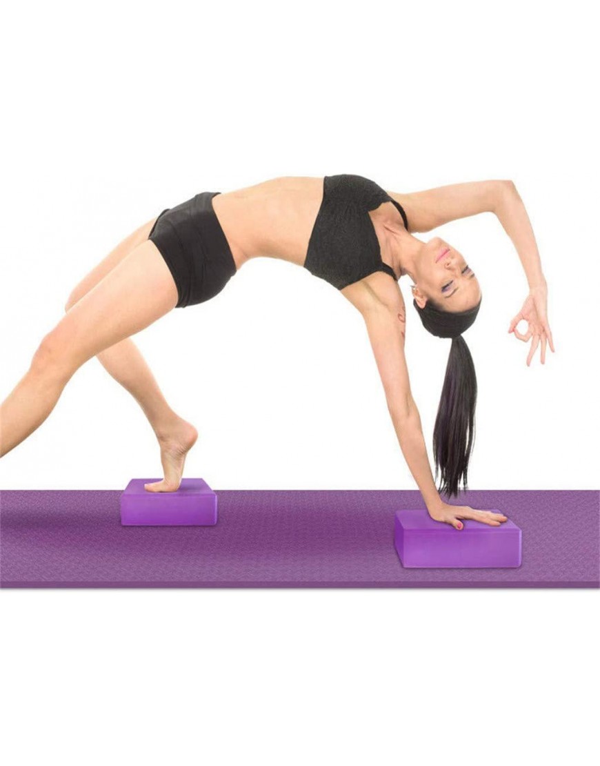 Luccase Yoga Block Yogablock Eva-Schaumstoff Yoga Prop für Yoga und Pilates Fitness Zubehör Hilfmittel für Anfänger und Fortgeschrittene Schwarz - BUGGM3NN