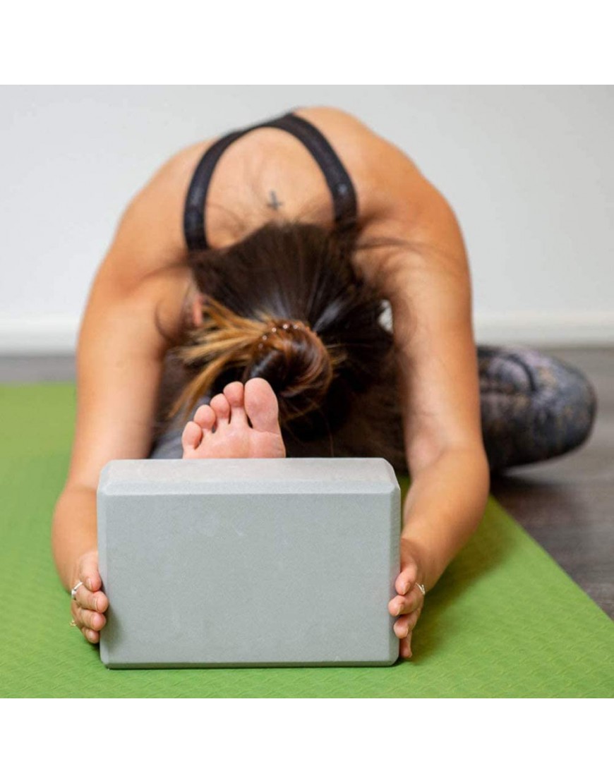 MOZX Yogablock 2Pcs Yoga Blöcke Mit 1.8M Yogagurt Yoga Klotz Schaum Set Yoga Pilates Training Dehnübungen Für Erwachsene Frauen Und Anfänger Und Fortgeschrittene - BDRLV8ED