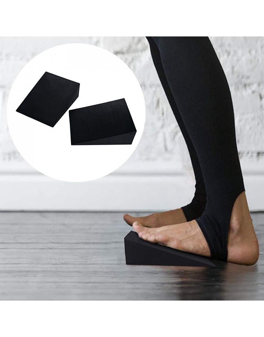 Wood.L Yoga Block | Yoga Klotz | Keil für Yoga und Pilates | Keilblöcke aus Yoga-Schaumstoff | weicher Handgelenkkeil | Wadenstrecker zur Verbesserung der Unterschenkelkraft und Stabilität - BKKOIW9Q
