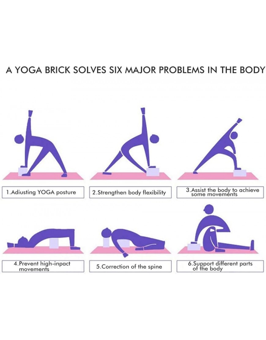 Yoga Block & Yoga Gurt 3er Yogablock Yogagurt für Yoga Pilates Training Hochwertige Yoga Blöcke Yoga Klötze perfekt für Yoga Pilates Meditiation für Anfänger und Fortgeschrittene Rosa Rosa - BFEGFABV