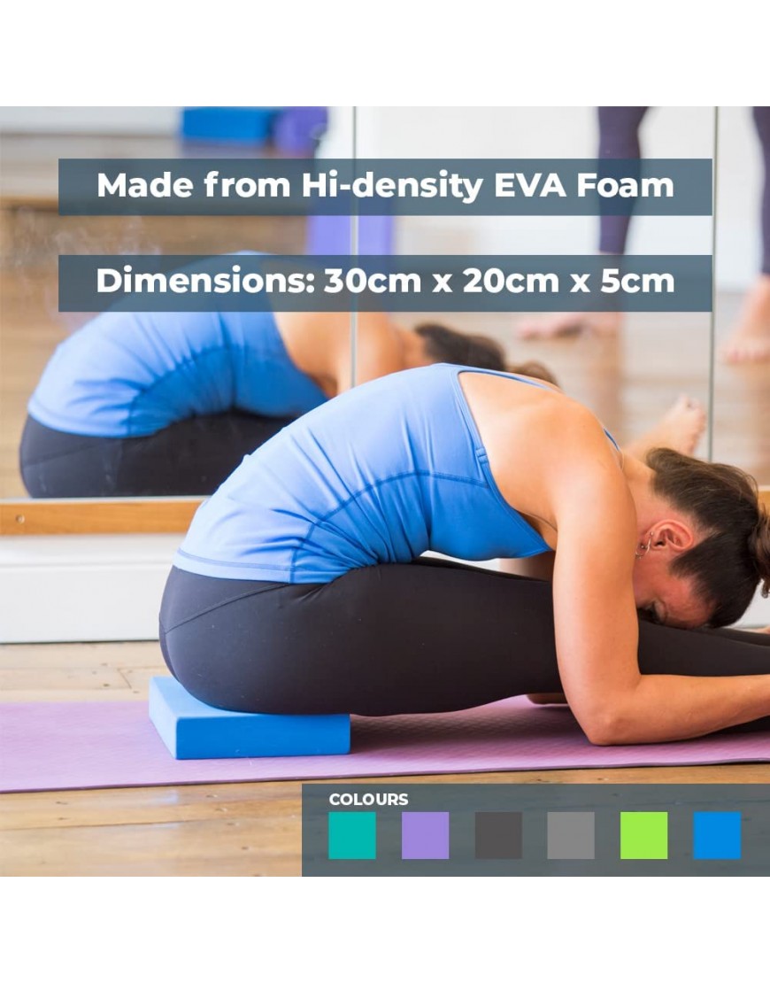 Yoga-Mad Yoga Blöcke aus Eva-Schaum für Yoga oder Pilates - BLIKT4V3