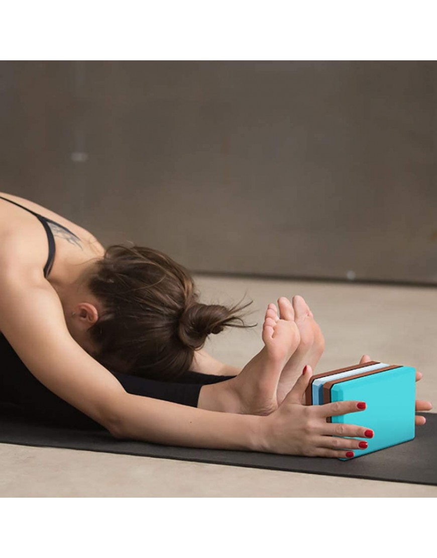 ZHOUBA Yoga-Block aus Eva-Schaum zweifarbig für Fitnessstudio Body-Shaping - BHSMN453