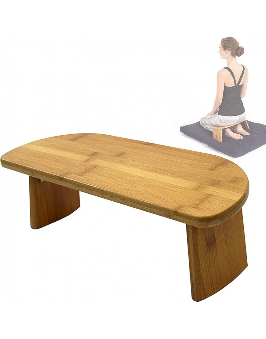 JYCCH Leichte und le Meditationsbank gute Zähigkeit Yoga Banktop mit klappbaren Beinen ergonomischer Bambus Zen Hocker für tiefe Meditation - BRHWI8Q7