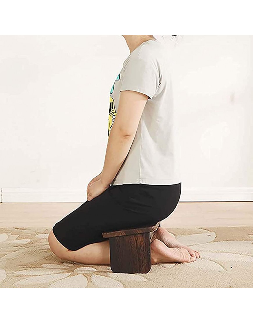 JYCCH Meditationsbank 40 x 20 cm einfacher Yogahocker Faltbarer Meditationssitz aus Holz - BUZJE9HJ