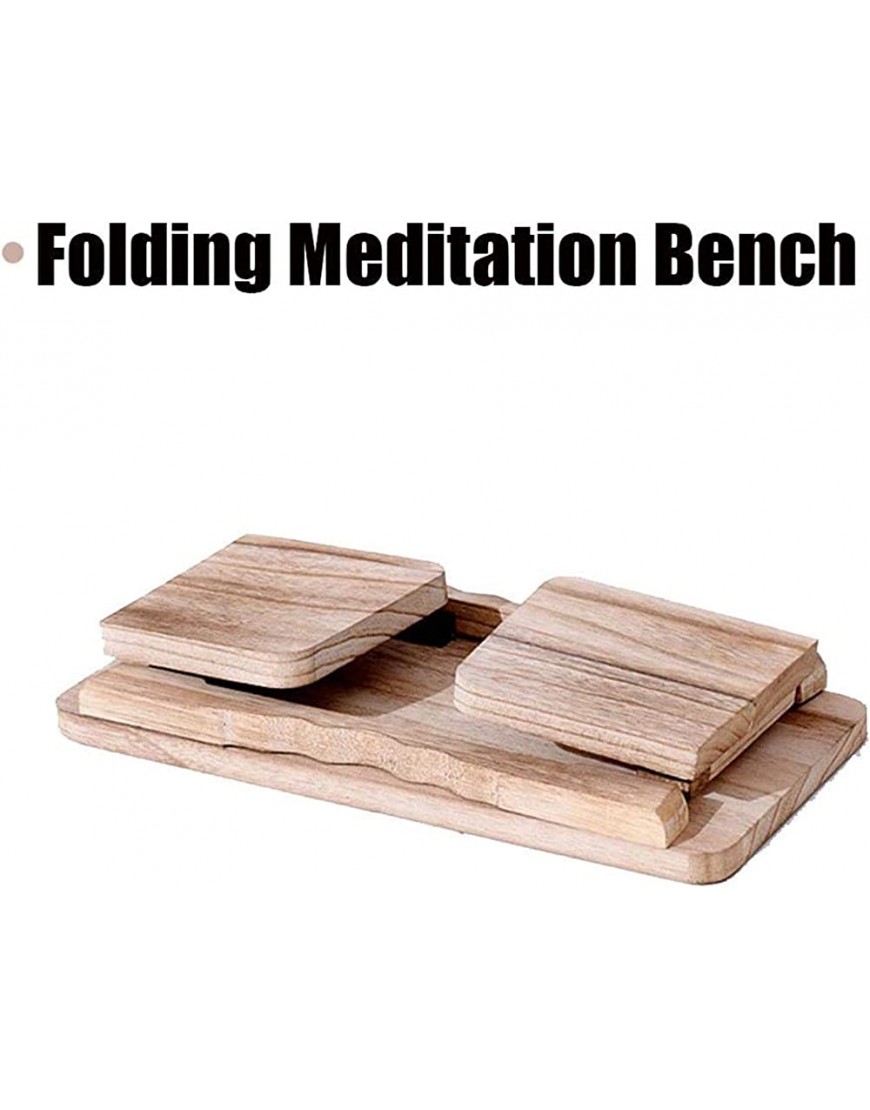 JYCCH Meditationsbank klappbar Holz | Massivholz Yogahocker | Kniesitz-Meditationsbank für eine Tiefe Meditation | Meditationsbank Neigungshocker kniend für Ermüdung lindert Tiefe Med - BKRPHHVN