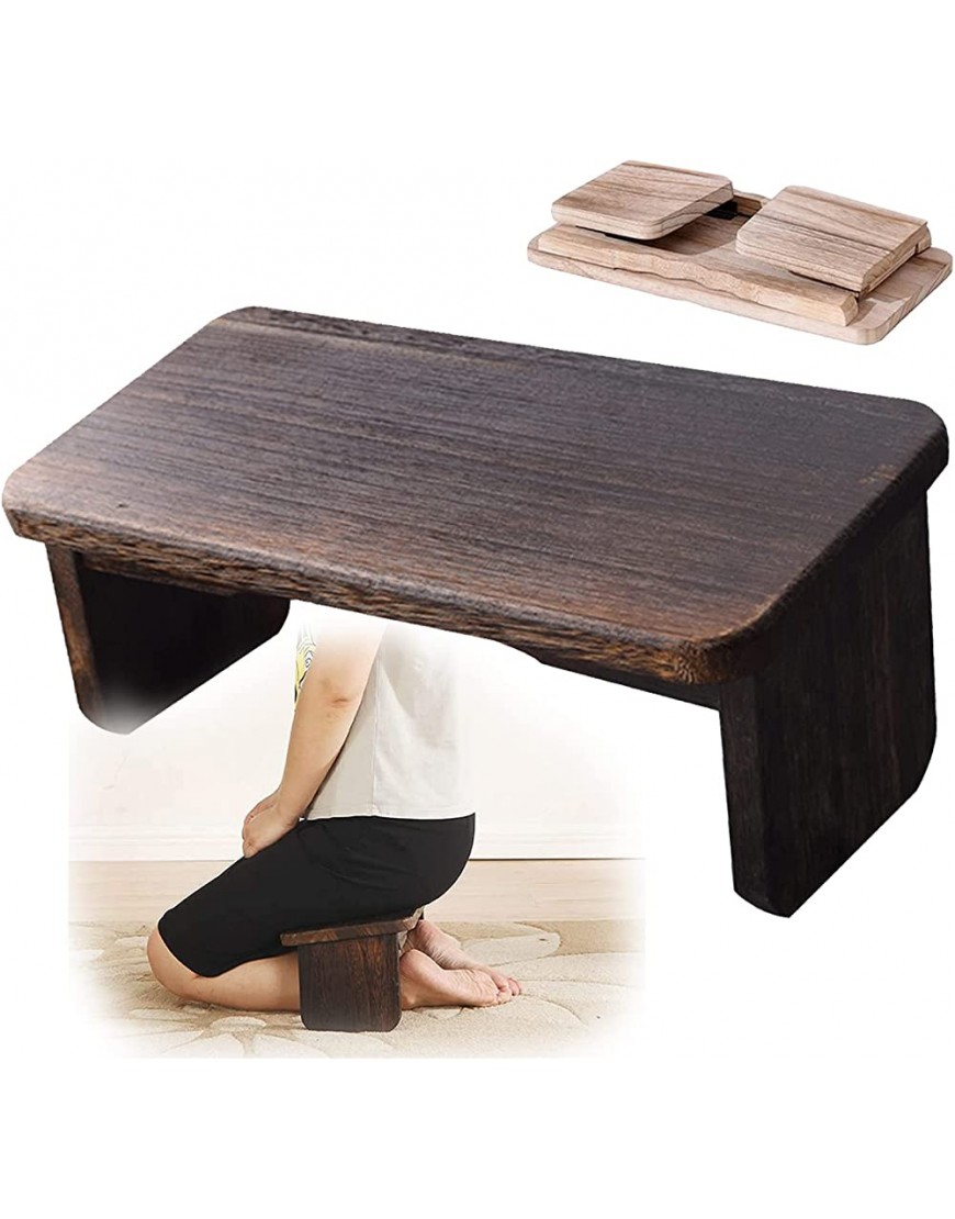 JYCCH Meditationsbank tragbar Meditationshocker kniend mit klappbaren Beinen Scharniere Yogabänke ergonomischer Bambus-Holzstuhl klappbarer Gebetssitz für tiefere Meditation Farbe: - BJRLMNV5