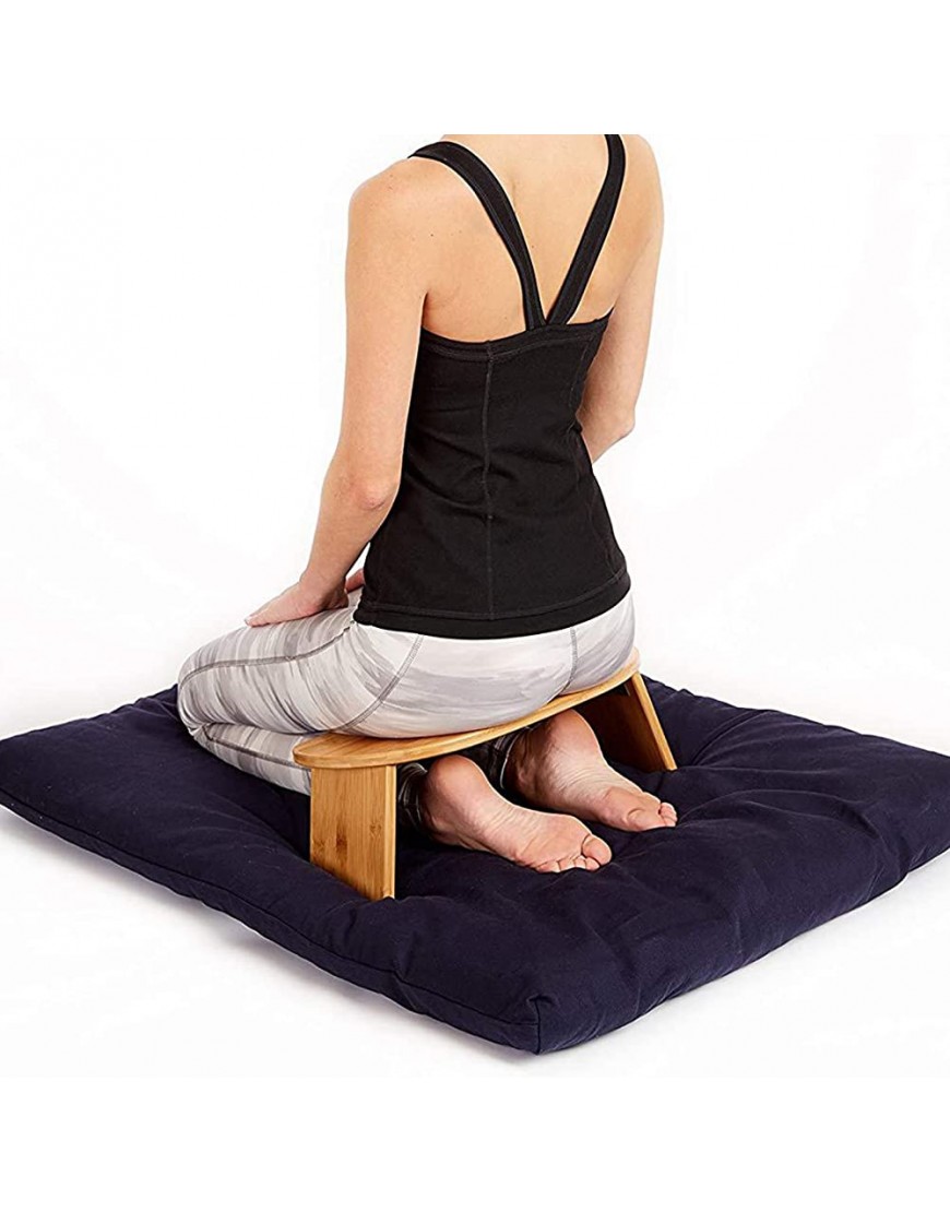 Kniende Meditationsbank aus Bambus der Original-Kniehocker zusammenklappbares tragbares Design für den Einsatz im Freien und auf Reisen - BTQFUHM7