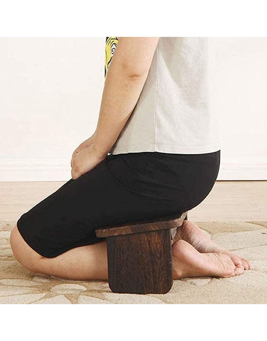 Massivholz-Meditationsbank tragbarer Kniehocker abnehmbare Beine oder einklappbare Beine originelles ergonomisches Design - BRMDWMK3
