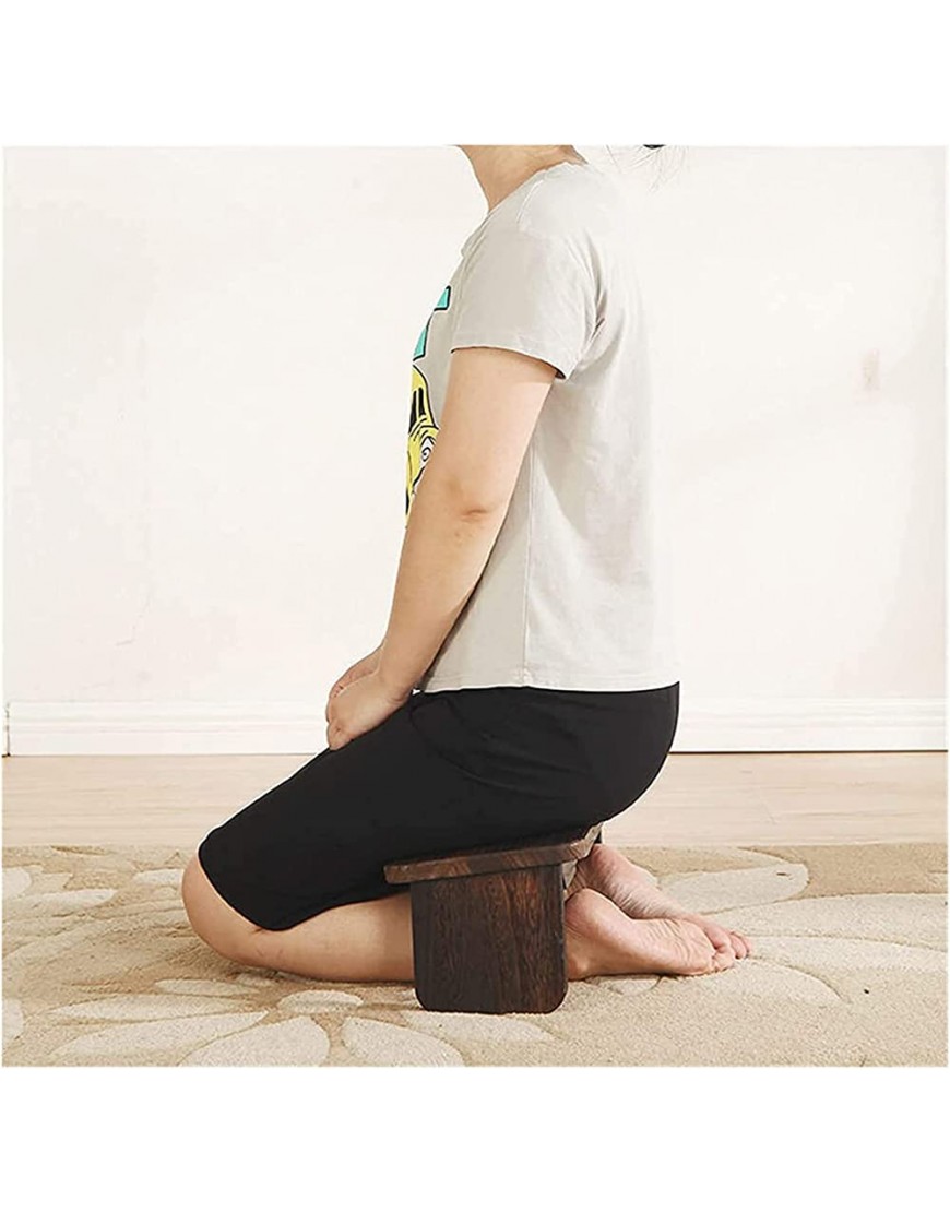 Meditationshocker Kniebank Meditationshocker aus Holz tragbare Meditationsbank ergonomisch robuste geeignete kniende Meditationsbank für Zazen-Yoga-Meditation Farbe: Holzfarbe - BXLUF42K