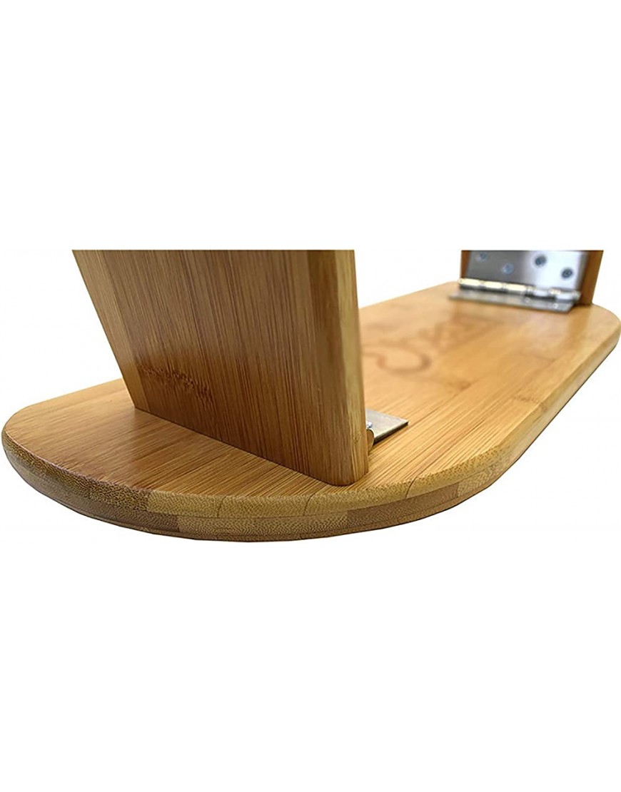 Moderne klappbare Meditationsbank mit Feststellscharnieren Perfekter Kniehocker ergonomische Bambus-Yogabank – inklusive Tragetasche - BGUHQ19D