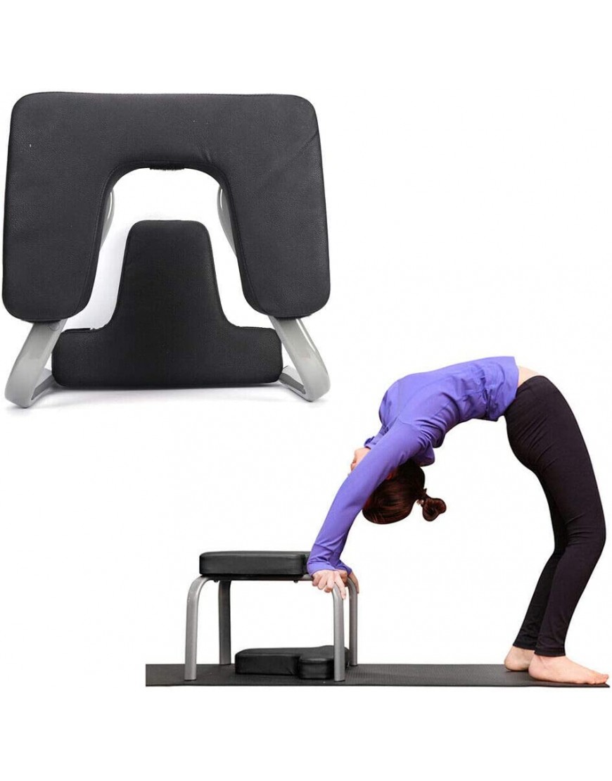 TouSuaRSi Umgekehrter Artefakt Haushalt Umgekehrter Hocker Abnehmbarer Umgekehrter Stuhl Yogahilfe Übungshocker Fitnessgeräte Bahre Schwarz - BNKXPVA3