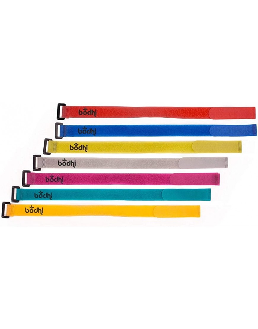 BODHI Yogamatten Haltegurt | Universal-Klettband in 7 fröhlichen Farben | Klett-Gurt für Gymnastikmatten oder Fitnessmatten - BJTLQMN9