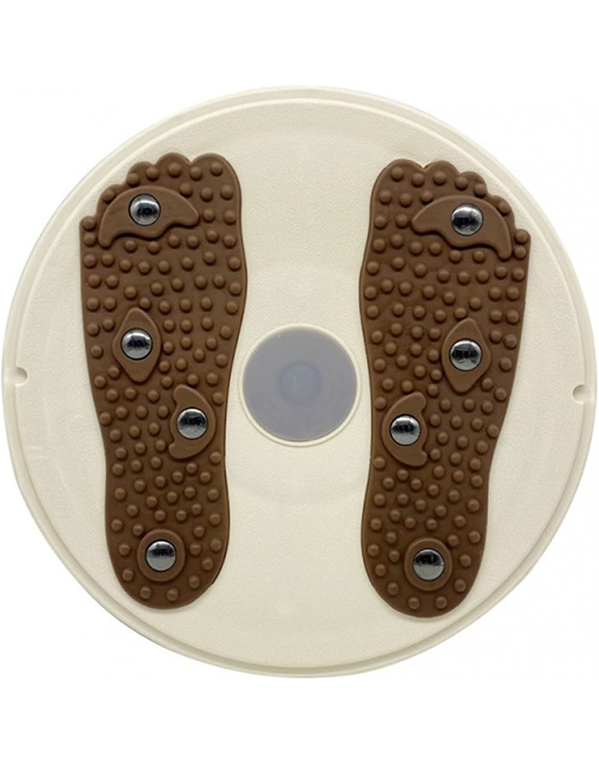 Clicitina Übungs-Taillen-T-Platte mit 8 magnetischen Fitness-T-Gürtelgriffen Taillenarmen Hüften und Oberschenkeln Fu272 Brown One Size - BELABE2K
