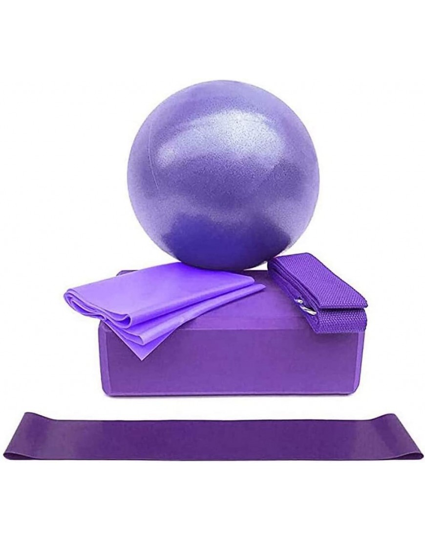 Clicitina Set von Ausrüstungen für Yoga-5Stück Fitness & Yogaausrüstung Sport Gummiband Purple One Size - BJXLZHK2