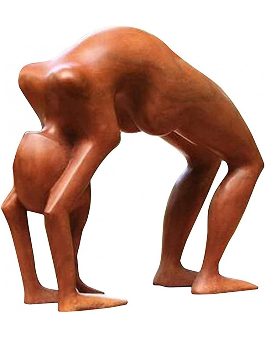GIMOCOOL Yoga-Pose-Figuren | Yoga-Meditationsstatue aus Holz,Handgeschnitzte Yoga-Menschfigur-Skulptur für Schreibtisch Zimmer Geschenk für Gymnastik-Liebhaber Yoga lernt zurückzukommen - BWDQQ35V