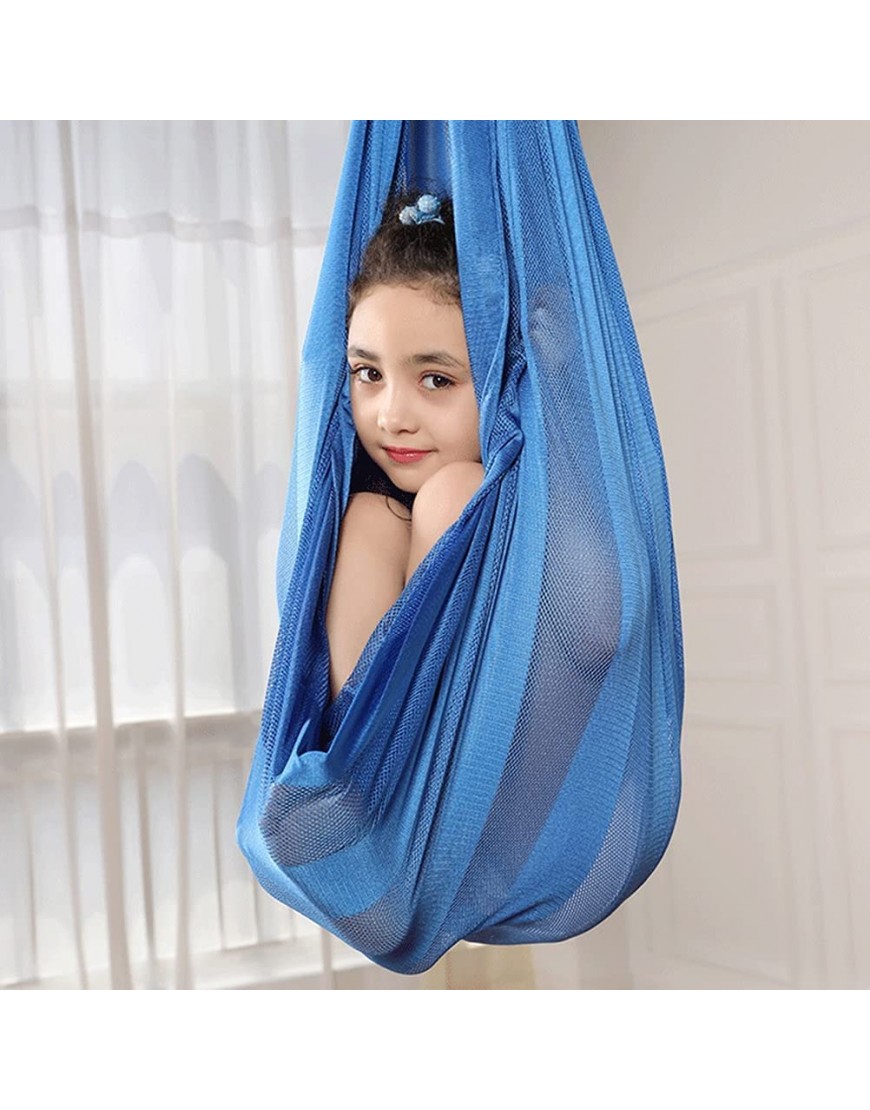 ZDVHM Indoor Therapy Swings Sensory Swing Soft Yoga-Hängematten for Aldult mit besonderen Bedürfnissen einschließlich Montagehardware Color : Blue Size : 290x160cm 114x63in - BSHUYK5J