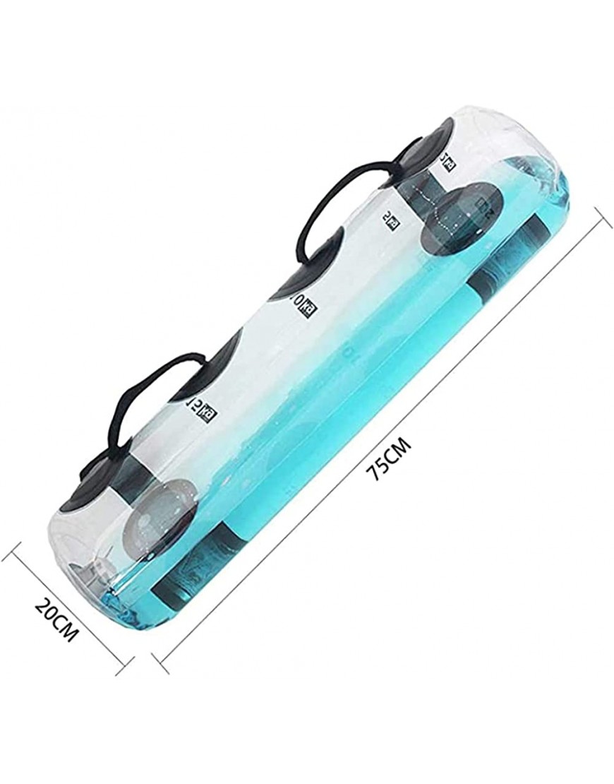 Fitness-Wassersack 45 Pfund Gewichtsverstellbarer Taschenboden mit Trainingssandsack-Ausrüstung Fitness Wassereinspritzung transparenter Wassersack körperliche Bewegung - BYNXP6VE