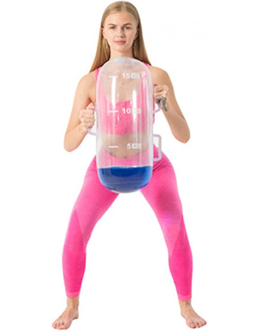 Fitness Wassersack Fitness Aqua Bag Gewichtssack mit Wasser Fitnessgeräte for Workout Gewichte Training Gleichgewichtsübung Ultimate Water Bag for Home Gym Color : Clear Size : 5-15kg - BAGKP46B