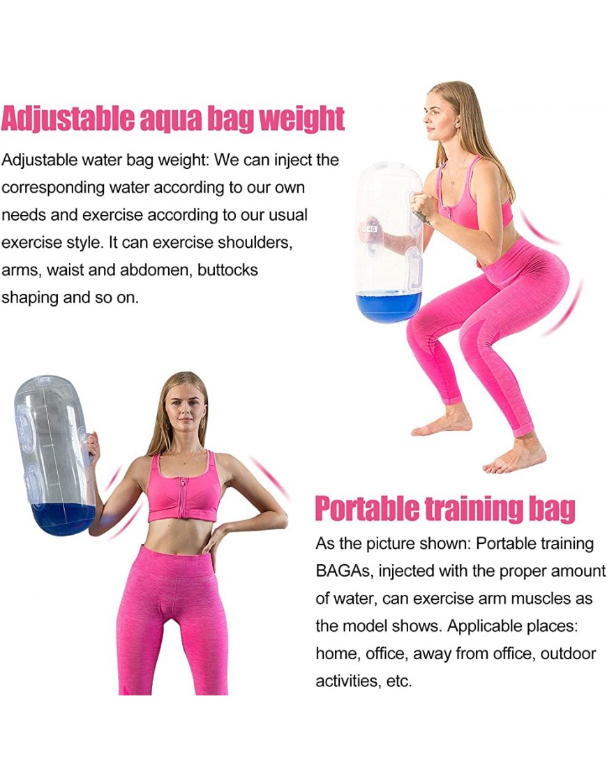 Jayehoze Aqua Gewichtstaschen | Strapazierfähiger Workout-Gewichts-Aqua-Beutel mit Wasser tragbarer super sicherer Wasserbeutel Sandsack-alternatives tragbares Ganzkörper-Fitnessgerät - BBMDRK2A