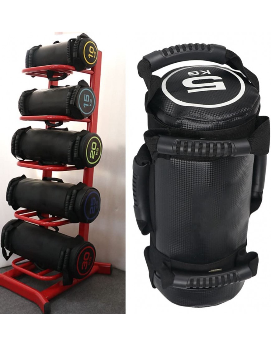 Liummrcy Power -Bag Gewichtstasche Hochleistungssandsäcken für Fitness Konditionierung gefüllte verstellbare 5 kg für Fitness Body Building Fitnesssportraining Schwarz Schwarz - BKGBT486