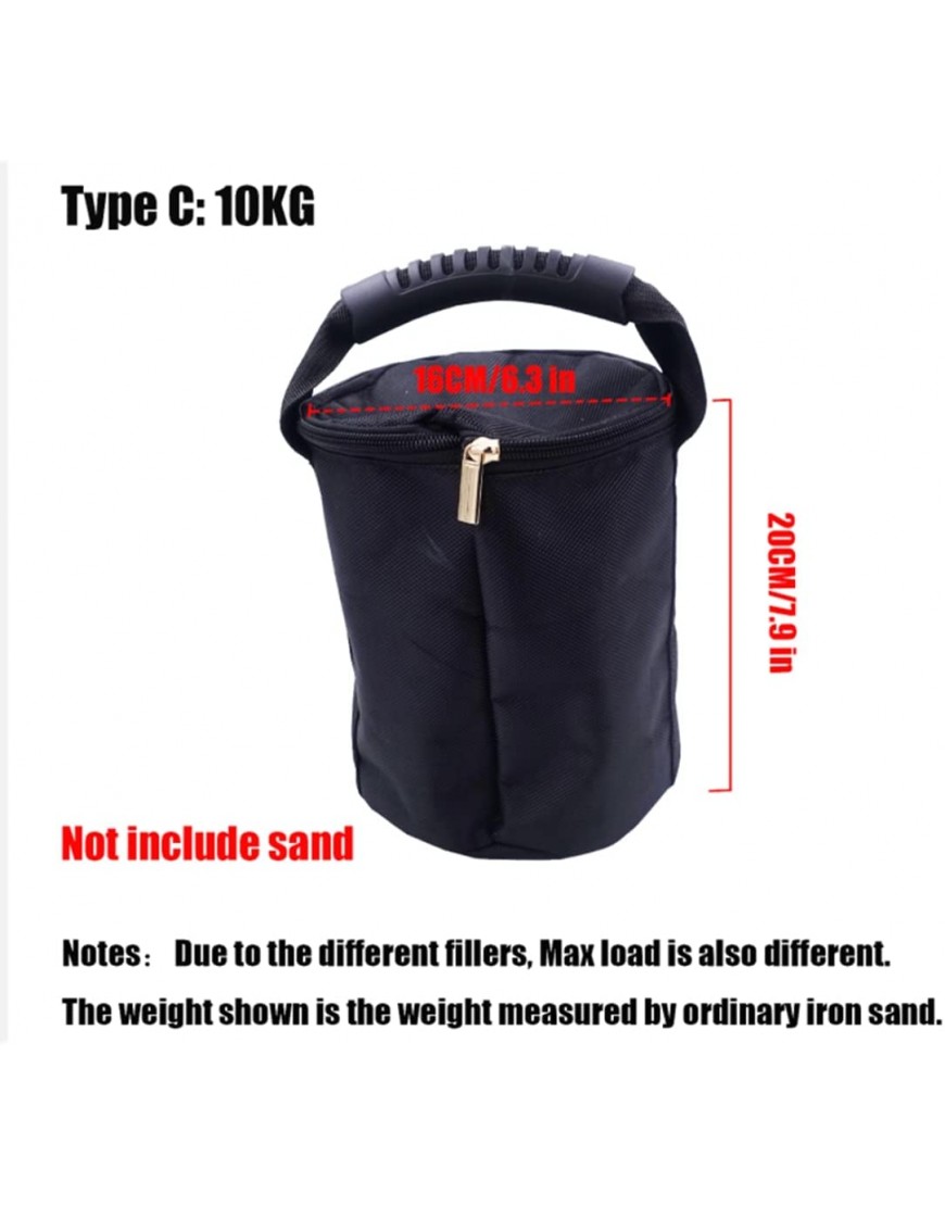 Pmandgk Tragbare Verstellbare Kettlebell Sandsack Gesundheit Gewichtheben Hantel mit Griff Gymnastik Yoga Trainieren Sandsack 10 Kg - BJEBGAN9