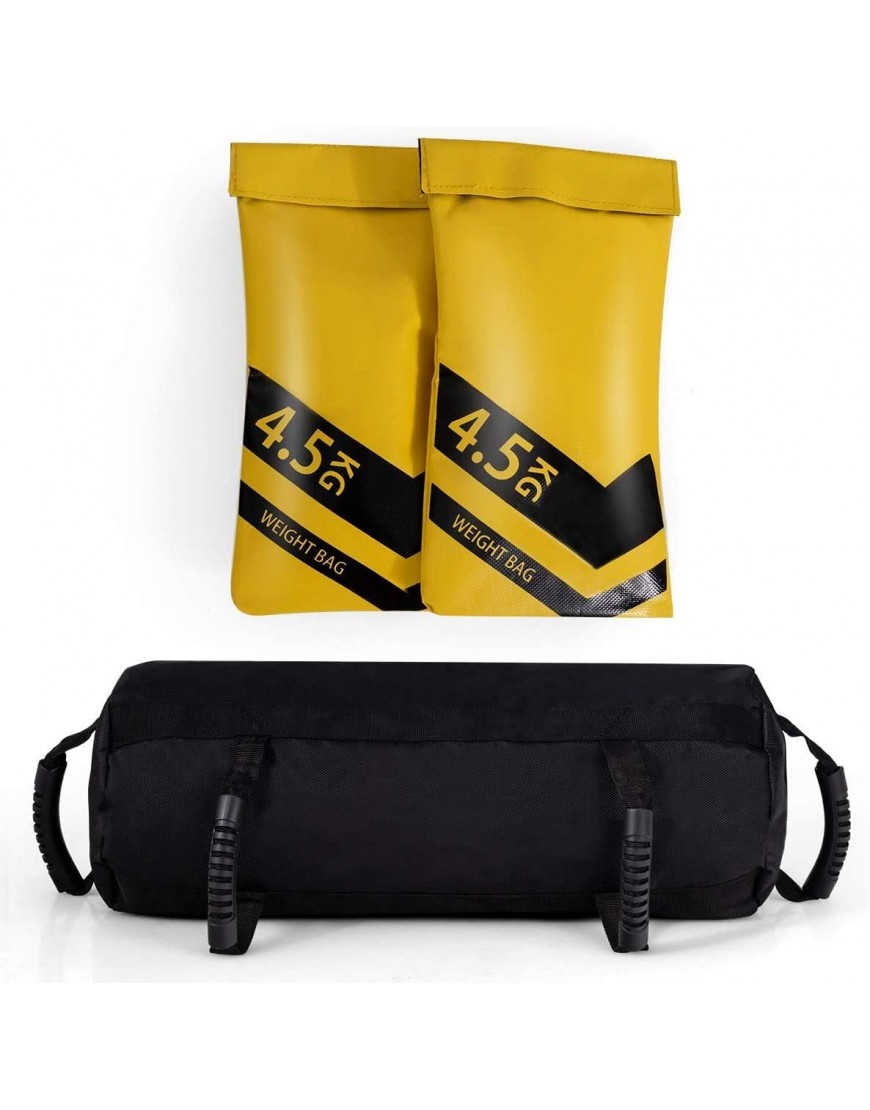 RELAX4LIFE Sandbag 4,5-27 kg Gewichtssack mit 6 Gummigriffe Trainingssandsack inkl. Oxford-Tasche Sandsack einstellbar Force Bag Functional für Krafttraining Fitness Gewichtheben - BEPJPN5M