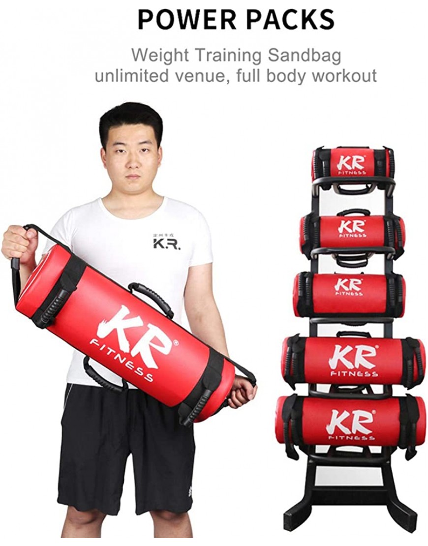 Sandsack Kraftsack Power Bag Gefüllter Gewicht Fitness Sandsack mit Griffen für Krafttraining Gewichtheben Übung - BRLYYQK5