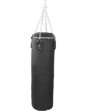 SANON Leere Boxtasche zum Aufhängen zu Hause Gym Sandsack strapazierfähiges PU-Leder für Krafttraining Fitness - BKGOUBA5
