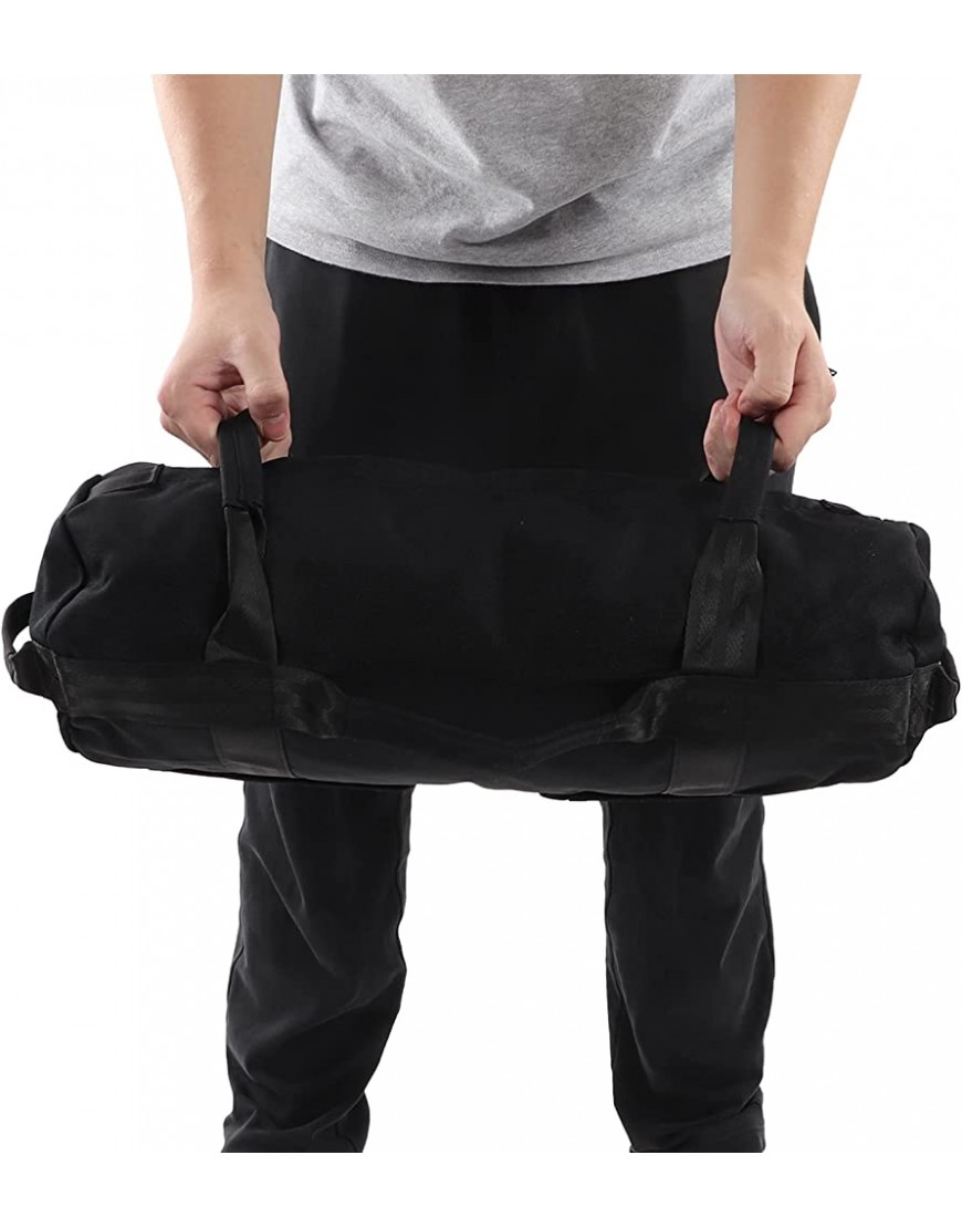 SOGT Langlebiger strapazierfähiger schwarzer Sandsack zum Gewichtheben mit Einer Tasche für das Krafttraining - BVZLEKM8
