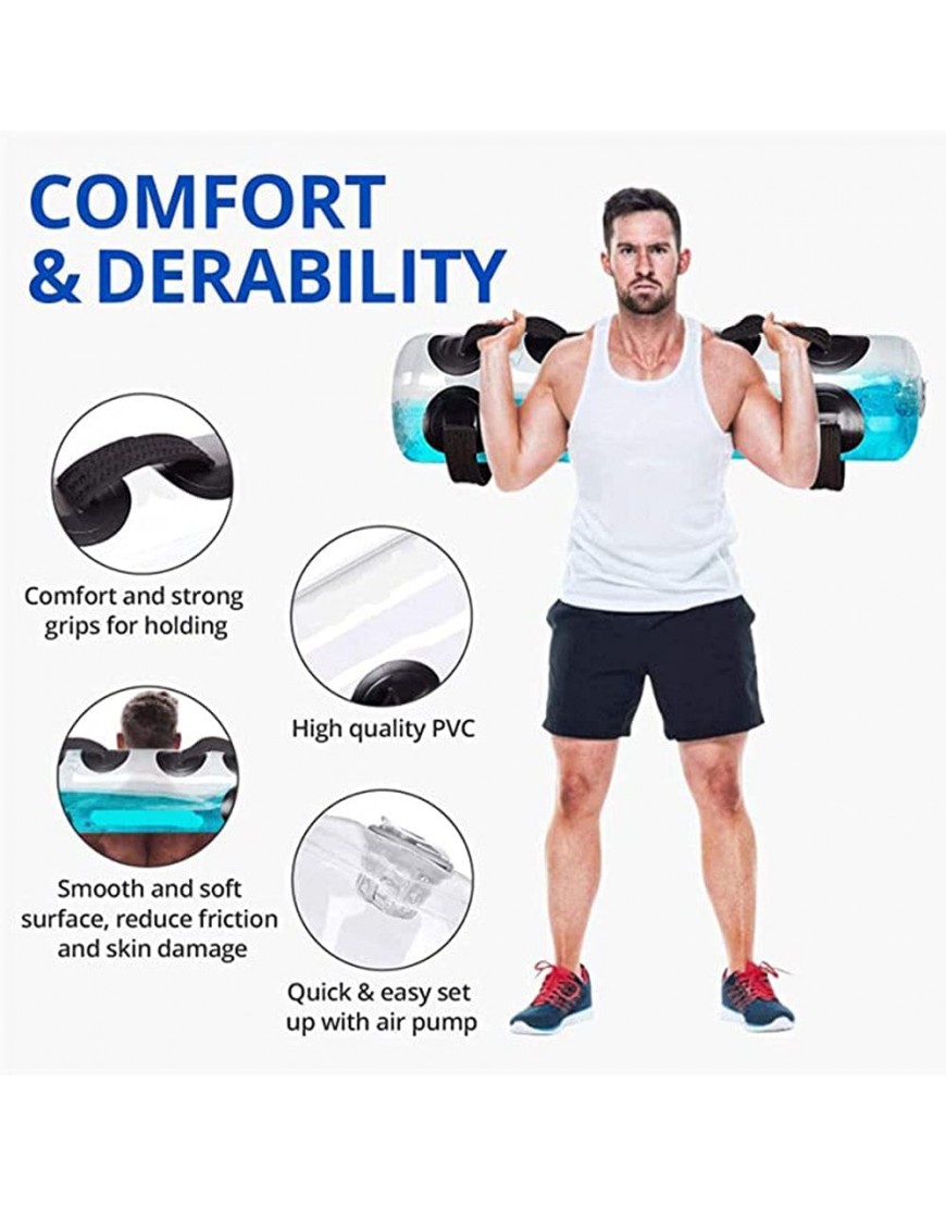 Verstellbarer tragbarer Stabilitäts-Fitnessgeräte-Workout-Sandsack-Trainingsgewicht-Wassersack 20 kg - BNBYPDBB