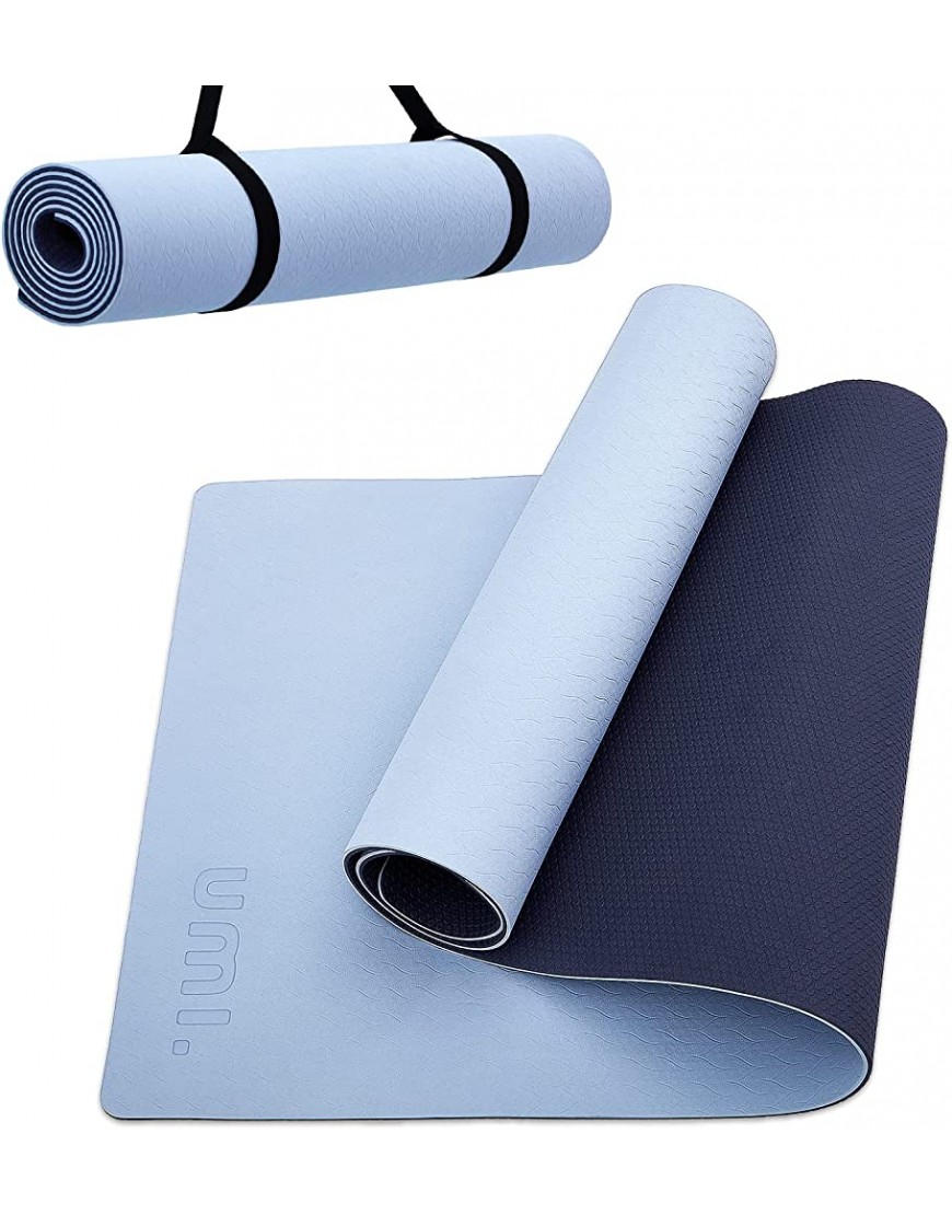 Brand Umi Yogamatte Sportmatte rutschfest Fitnessmatte TPE Material Pilatesmatte mit Yogamatte Tragegurt - BFLRJ6WA