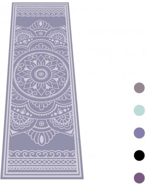Love Generation – Yoga Matte mit Aufdruck | Magic Carpet Design | Lavendel Lila | 183 x 61 cm| 4 mm dick| PVC |Matte für Yoga Fitness Workout Gymnastik 2786 Standard - BRRRJK81