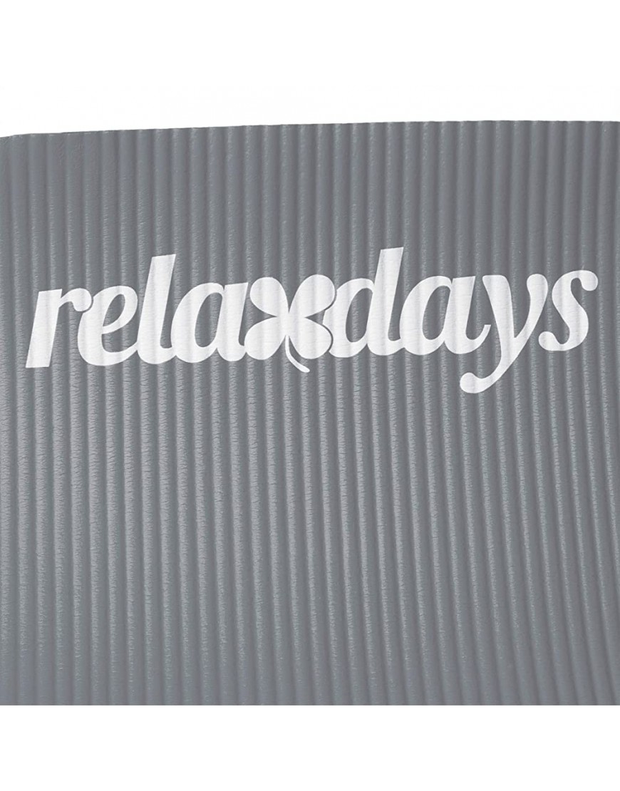 Relaxdays Yogamatte 1 cm dick für Pilates Fitness gelenkschonend mit Tragegurt Gymnastikmatte 60 x 180 cm - BLIBVVHW