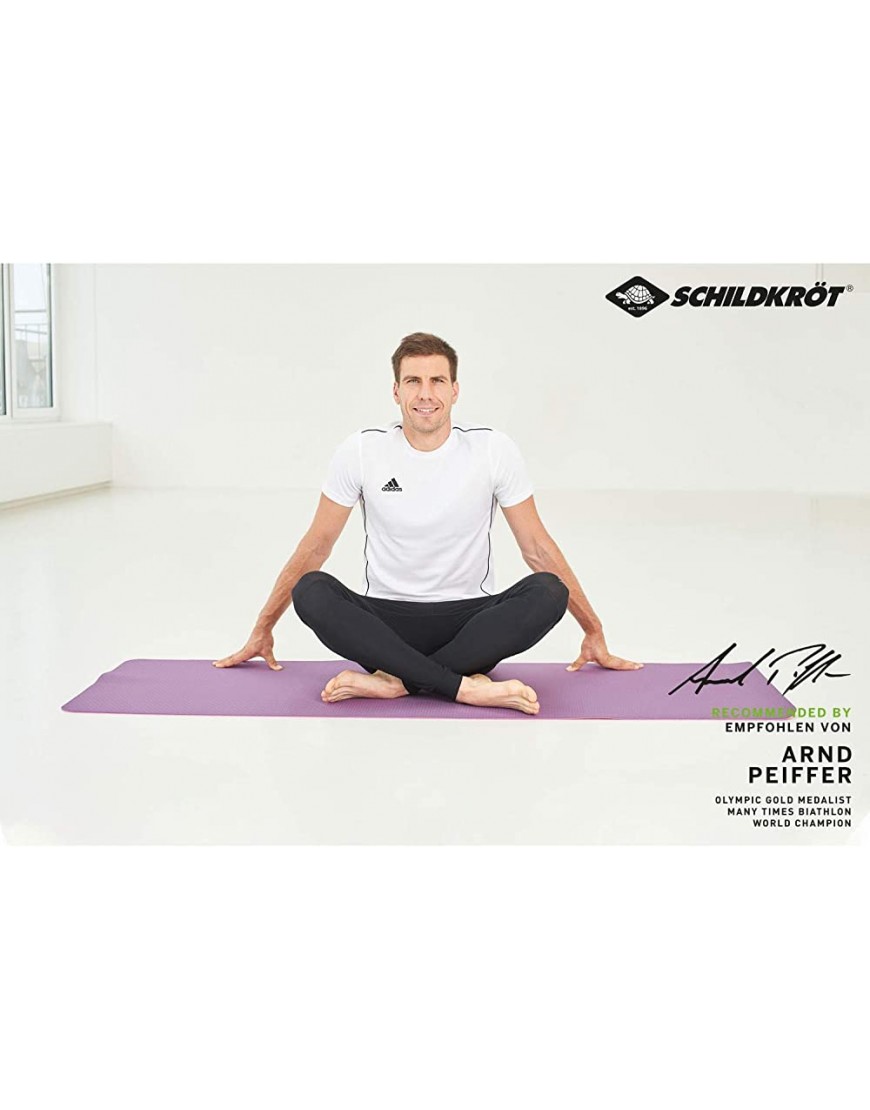 Schildkröt Fitness Yogamatte BICOLOR PVC-freie zweifarbige Matte mit Tasche - BLHRN8MA