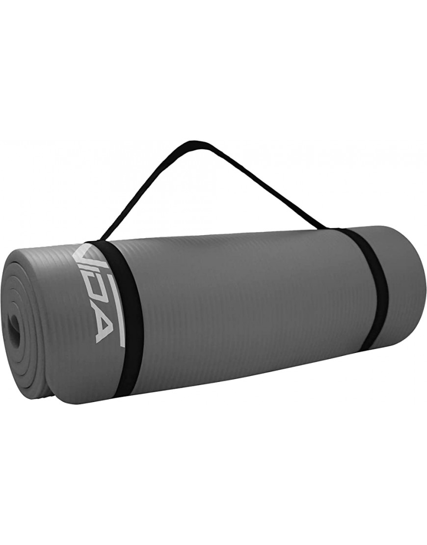 SportVida Yogamatte Fitnessmatte für Yoga Pilates Gymnastik | Schaumstoff NBR | 180 x 60 x 1 cm | Isomatte für Camping Zelt - BMSHQ8AE