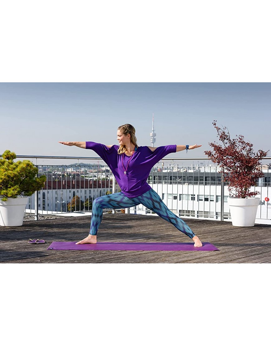 Yogistar Yogamatte yogimat® Sun 6mm 200 x 65 x 0.6 cm Petrol Green - BCHACHEM